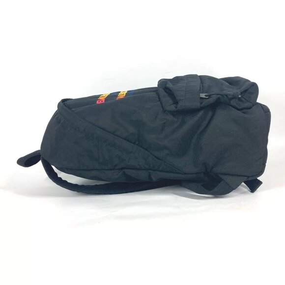 Auth BALENCIAGA 503221 Explorer logo backpack bag Backpack Nylon Black/Multicolo - Picture 7 of 16